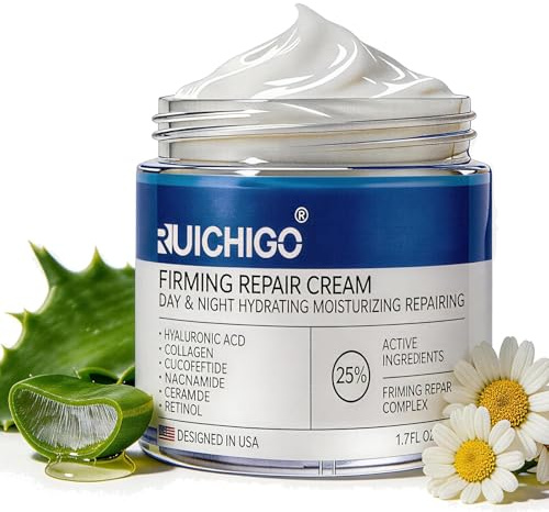 Neck Firming Cream | Face Moisturizer for Women - Anti Aging Formula for Tightening and Firming with Retinol,Collagen,Hyaluronic Acid | Day & Night Moisturizer Suited for Most Skin Types,1.7 OZ