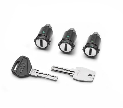Kit Serrature di Sicurezza Smart, Set di 3 Cilindri Per 3 Valigie con 2 Chiavi e nottolino/cilindretto cifrato