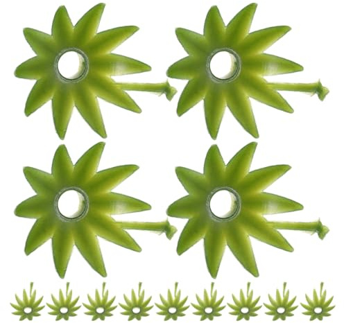 ORFOFE Tappi di Base Floreali Leggeri e Compatti in Plastica Verde 100 Pezzi per Composizioni Floreali Fai-da-Te e Decorazioni la Casa