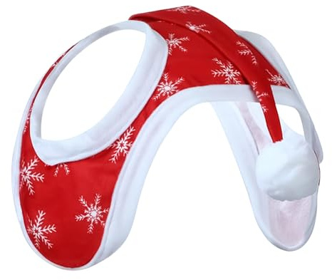 Weihnachtshut für | Pferdehut - Dekorative Kopfbedeckung mit atmungsaktivem Schnee-Design für Winter- und Festveranstaltungen im