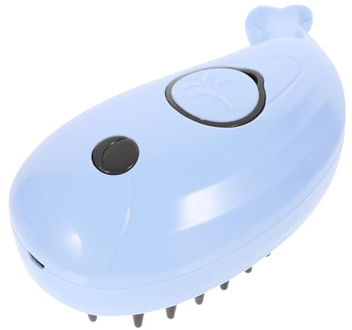 FONDOTIN Elektrische Dampf katzenbürste mit Massagefunktion Selbstreinigend Sanfte Fellpflege für Rassen Entwirrt Knoten und Sorgt für Komfortable Reinigung und Entspannende Massage