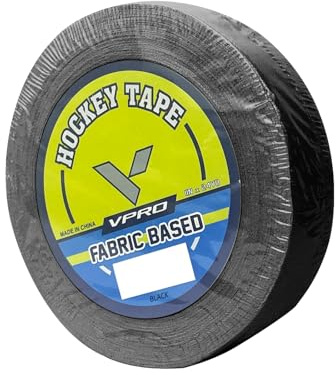VPRO Hockey Tape 1 Pack - Cloth Stick Tape - Strong, Long-Lasting Adhesive for Stick Blade, Lacrosse, Baseball Professional Quality
