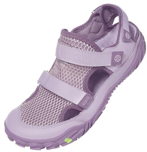 Hsyooes Sandales Sport Femme Chaussures de Marche Homme Chaussures de Plage Été Sandales de Randonnée Réglables d'extérieur