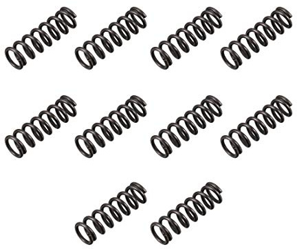 sourcing map Ressort de Compression 1.2mm Fil Diamètre, 8mm OD, 25mm Libre Longueur Ressort Acier Extension Ressort Noir 10Pcs