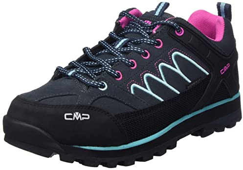 CMP Dam måne låg WMN trekking sko WP, Antracite Acqua antracit ljusblå, 37 EU