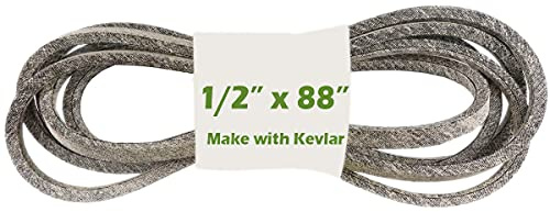 WEPARTICULAR Courroie d'entraînement pour tondeuse à gazon 1/2' x 223,5 cm avec Kevlar compatible AYP 144200 419271 531007562 532131290 532144200 OEM-144200, Craftsman 24104 Husqvarna 532.