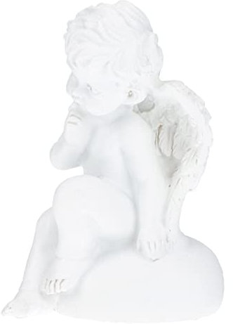YARNOW Statue De Chérubin Résine Figurine Ange Cupidon pour Décoration De Table Meuble
