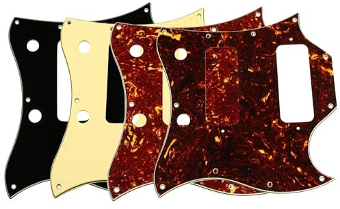 Double P90 SG Stil Vollgesicht Pickguard Creme