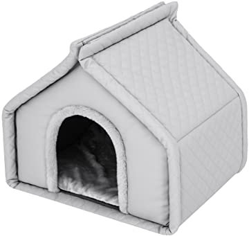 Haustierhütte, Hundeecke, Haustierzwinger, Hundehütte, Ruhebereich, Zwinger, Tierheim, Hundezwinger, Hundeliegen, Gr. 1: 42 x 32 cm Asche