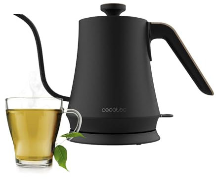 Cecotec Hervidor de Agua, 1 L Capacidad, Thermosense 500 Cisne, 1200W, Calentamiento Rápido, Filtro Antical, Libre de BPA y Otros Tóxicos, Base con Giro de 360º, Diseño con Forma de Cisne