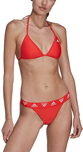 adidas Donna Triangle Bikini, Bright Red/White, XL