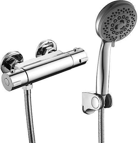 MISSMIN 4 INCH RV thermostatic shower mixing valve kit