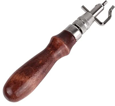CORHAD Leather Trencher Tool for Leathercraft Includes Groover and Blank Holder for Leatherworking Projects