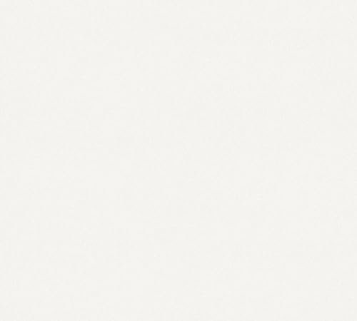 A.S. Création Carta da parati strutturata bianca 392781 – in tessuto non tessuto verniciabile per 26,5 m² – Carta da parati di alta qualità con motivo piccolo