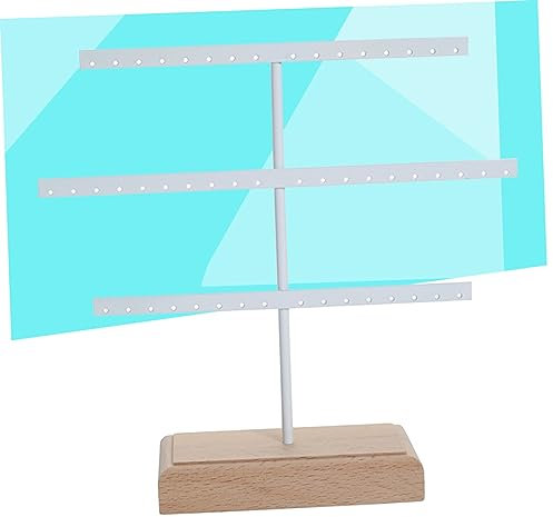 ABOOFAN 52trous Présentoir à Boucles Oreilles Fer Blanc Avec Support à Bijoux Et Organisateur De Bijoux