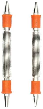 JNJOOD 2-teiliges Federwerkzeug-Set, 1/32 , 1/16 , 3/32 , 1/8 Nagelstanzer, federbelastetes Nietenentfernungsset für