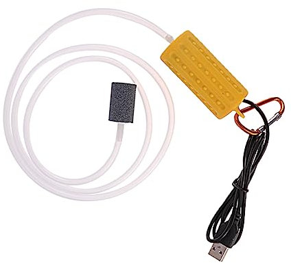 Yardwe Aquarium Sauerstoffpumpe Air Bubble Disk Aquarium Teich Tauchwasserpumpe Hydroponische Sauerstoffversorgung Gelb