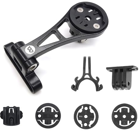 KMRDND Fahrrad Computer Halterung für Garmin Edge 130, 530, 540, 800, 830, 840, 1000,1030,1040 Plus, Edge Explore 2 Fahrradcomputer, auch für GoPro-Kameras und Lampe (Aluminiumlegierung)