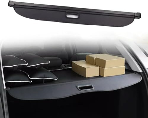 Auto Einziehbarer Laderaumabdeckung Kofferraum für B.e.n.z GL Klasse X164 450 500 400 2006-2012, Schwarz Schutz Der Privatsphäre Abdeckung Hutablage Cargo Cover, Ausziehbar Kofferraumabdeckung Rollo