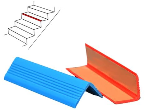 Non Slip Step Trim,35 Mm X 35 Mm,Stair Anti Slip Nosing,PVC Rubber Angle Step Edge,Non Slip Staircase Step,sunscreen Resistant,and Wear Resistant,for Both Indoor And Outdoor Use