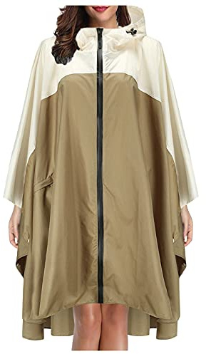 Poncho de pluie imperméable pour homme et femme - Long vélo - Protection contre la pluie - Vêtement de pluie - Poncho de pluie - Combinaison de pluie - Veste de pluie ultra légère - Manteau de