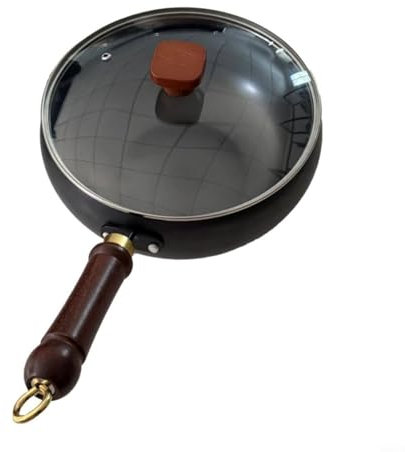 Pentola in ferro forgiata a mano, padella in ferro senza rivestimento Pentola versatile per cucinare in modo sano durevole per diversi stili e ricette culinari