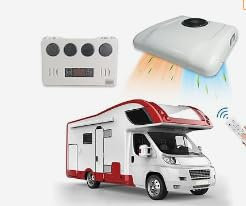 12V RV Roof Air Conditioner & Heater Combo | Silent 12 Volt AC Unit for Camper Vans, Trailers, Boats & Trucks | UK Plug | Heating & Cooling System for Motorhomes & Trailers