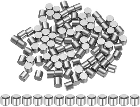 QUARKZMAN Zylinderstifte Rostfrei 4x4mm Spannstift, Silberton 100Stück | Passstift Metallstifte Metallstifte, Dübelstifte Bolzen Metall für DIY, Möbel, Bastelprojekte