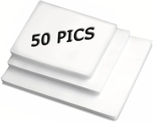Thermolaminierfolien, 50er-Pack Laminierfolien für A4, A5, A6, 160 Mikron (2 x 80 Mikron), abgerundete Ecken, Laminierfolien in verschiedenen Größen für die Verwendung in der Schule oder im Büro