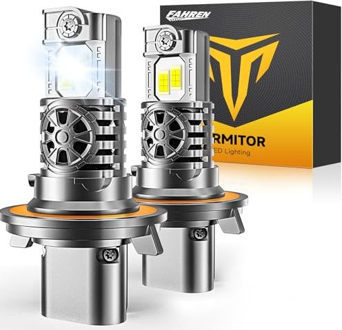 Termitor 2026 9008/H13 Light Bulbs High/Low Beam, 50,000LM 1200% Brightness, 60K+ Hours Lifespan, 6500K Cool White, Real 1:1 Mini Size, 3Min+ Quick Installation, Plug N Play, Pack of 2