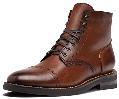 Men's Captain Lace-Up Boot, Brandy, 10.5