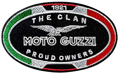MOTO GUZZI Sports Motorcycle Big Bike Aufnäher Besticktes Patch zum Aufbügeln Applique Souvenir Zubehör