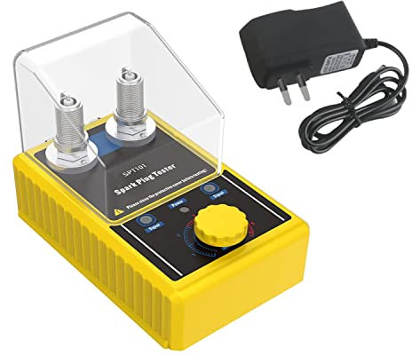 VKALTUL Zündkerzen Tester, Auto-Zündungsprüfer mit Doppeltes Loch Test Kfz-Diagnosescanner, 220V Zündkerze-Tester für 12V-Fahrzeuge