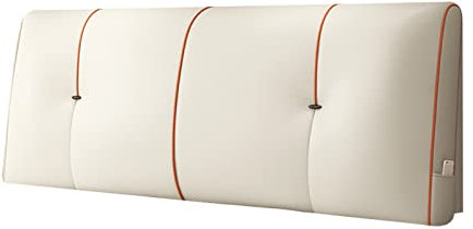 Generic Leder Nackenrolle Großes Kopfteilkissen Wandkissen Leserückenlehne Keilkopfteilkissen Für Tagesbett Etagenbett Mit Abnehmbarem Bezug,A,No headboard 70.8/180cm