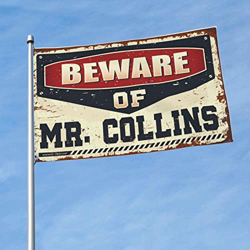 Men Cave Decor Beware of Mr. Collins Flag Windsocks Outdoor Home Decor for Men ( Size : 152X244CM )
