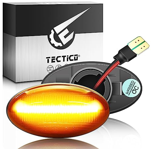 TECTICO Seitenblinker Seitenmarkierungsleuchter Lichtblinker Blinker Canbus kompatibel mit R50 2002-2006 Hatchback, R52 2004-2008, R53 2002-2006 Hatchback, 2Stück