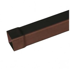 Tubo in pvc quadro - Colore Marrone - Diametro 80x80 Quadro - Metri Lineari 3 metri