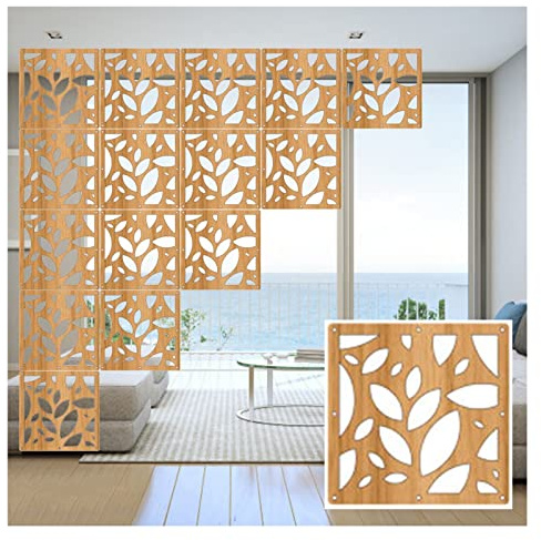 Generic Divisorio da appendere spesso 5 mm, in legno leggero e plastica, pannello divisorio per soggiorno, impermeabile, per ingresso, interni, traforato