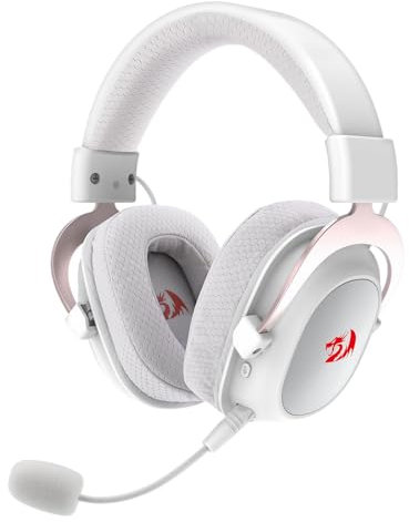 Redragon H510 PRO - Cuffie da gioco RGB - Audio surround 7.1 - Driver audio da 53 mm in memory foam con copertura in tessuto