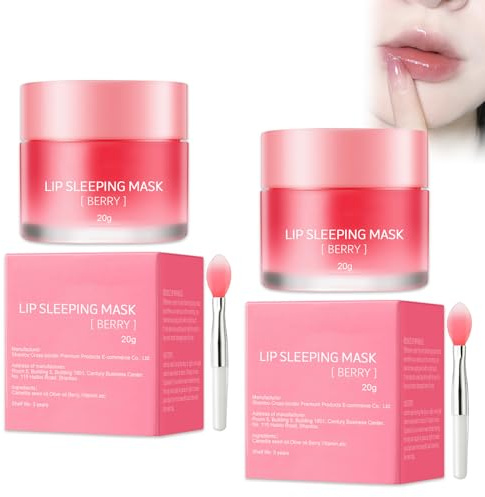 2PCS Máscara de Labios, Mascarilla Hidratante para el Cuidado de los Labios, Maschera per Labbra Maschere Idratanti, Tratamiento Labial para Labios Secos y Agrietados