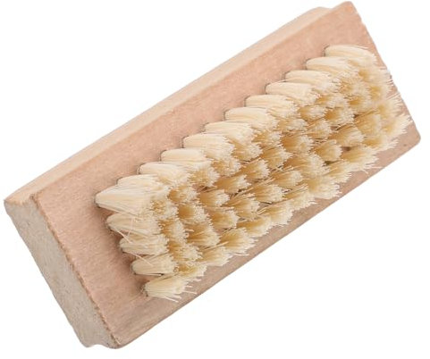 AUTSUPPL Wooden Handle Bristle Nail Brush Double Sided for Nail Art for Home Use and Gentle Cleaning