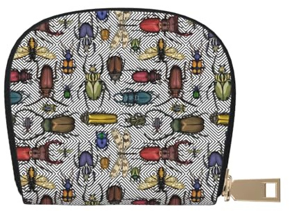 TZTTZT Bright Insects Porte-cartes de crédit pour femme, porte-cartes de crédit, portefeuille en cuir