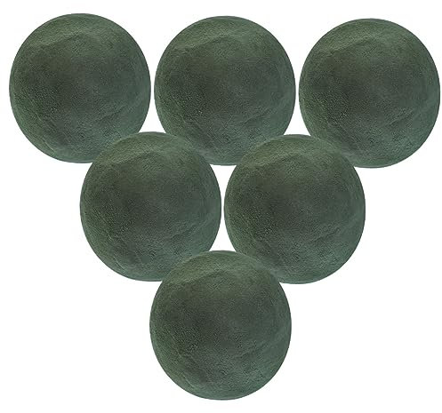 NUOBESTY Confezione da 6 Fiori Secchi Rotondi per Composizioni Floreali Fiori Rotondi per Navate Fiori Floreali da 9 Cm Schiuma Floreale Mattoni di Fiori per Matrimoni Casuale