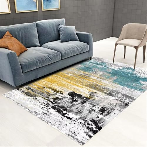 RUGMRZ Alfombra Comedor Pasillo De Sofá Sala Estar Antideslizante Decoración Arte Clásico Bebe Gateo Multicolor Alfombras Salon Baratas Pie Cama 140X200CM