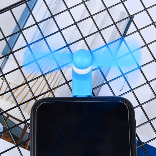Ventilador USB tipo C extraíble de baja potencia para teléfono móvil, PC, portátil