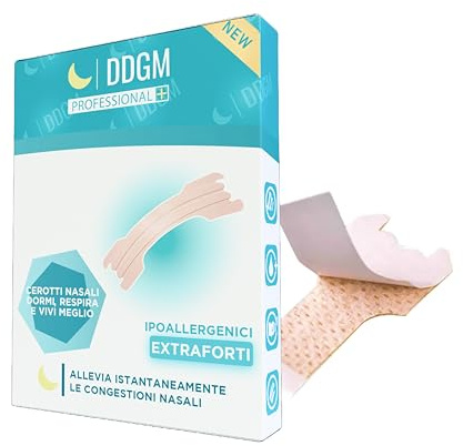 DDGM Nasenpflaster, 30 Stück Anti-Schnarch-Nasenpflaster zur Erleichterung der nächtlichen und sportlichen Atmung, Nasenpflaster atmen gut, um Schnarchen zu reduzieren (groß - 30 Stück)