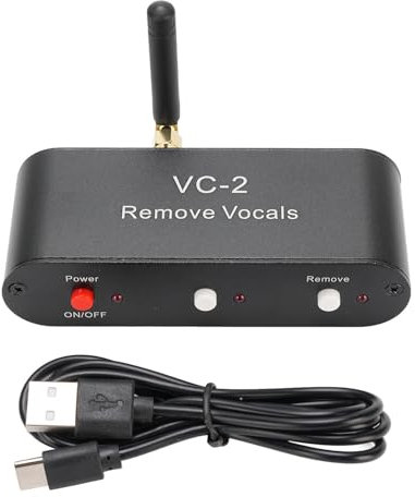 CHEOTIME Karaoke Vocal Remover,Real Time Vocal Removal Device for Karaoke,Bluetooth Compatible Receiver Compatible for 3.5mm Speakers Input Adapter Receiver