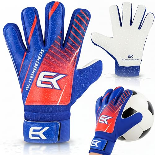 Elitekeepers Guantes Portero fútbol niño – Guantes Portero iniciación, Entrenamiento y Partido – Corte Negativo, Palma Antideslizante – Guantes niños cómodos y Resistentes (6)