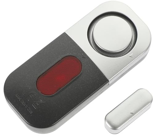 KOMBIUDA Tür Fensteralarmsystem mit Magnet Sensor Lautstärke für Einbruchschutz Wohnungen Geschäften Installieren Langlebig Zuverlässig Zufällige Farbe
