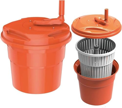 10L/20L Commercial Salad Spinner – Large Capacity Lettuce Washer & Dryer with Secure Lid Lock & Rotary Handle, for Greens & Vegetables(Size:20L)